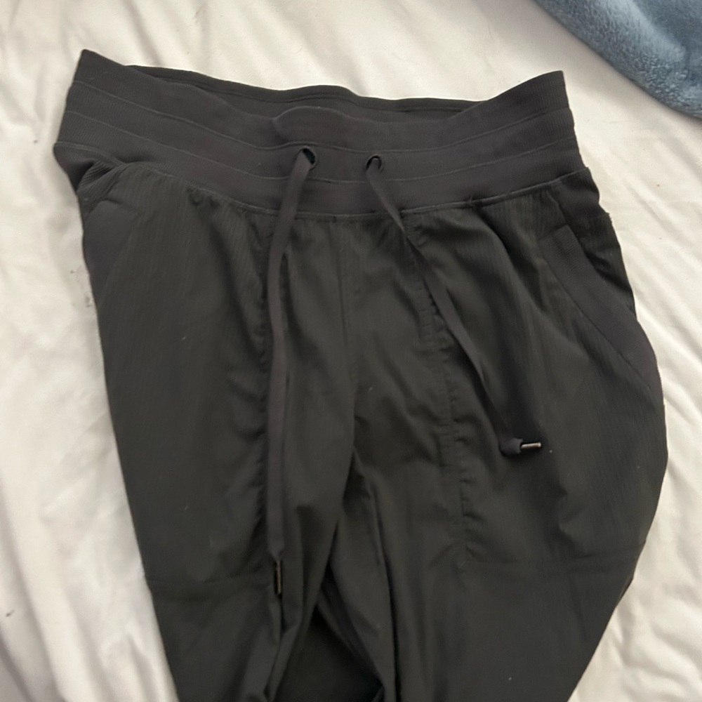 Lululemon Athletica Charcoal Drawstring Leggings - Picture 2 of 4